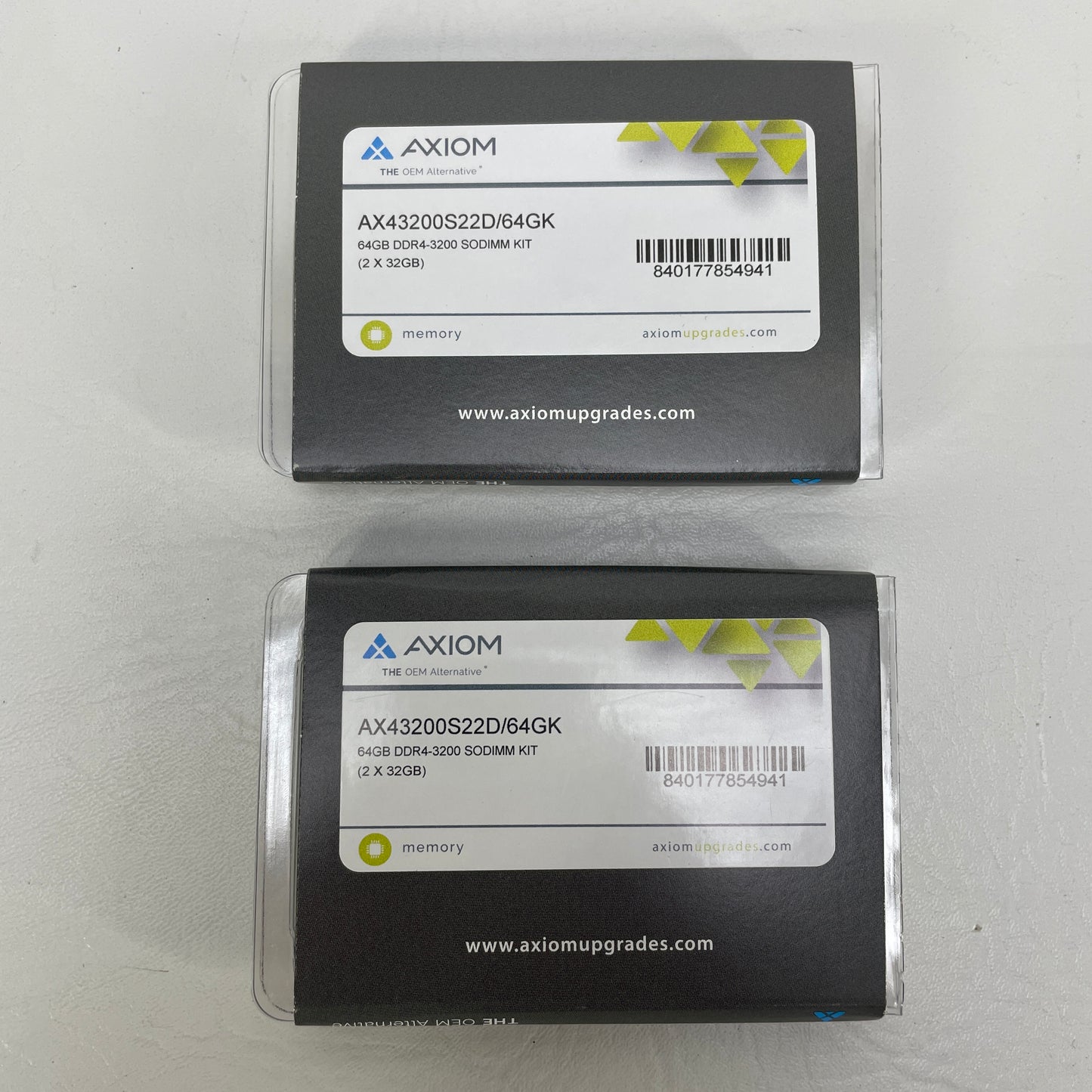 New Axiom DDR4-3200 SODIMM KIT 64GB (2x32GB) RAM DDR4 3200MHz AX43200S22D/64GK