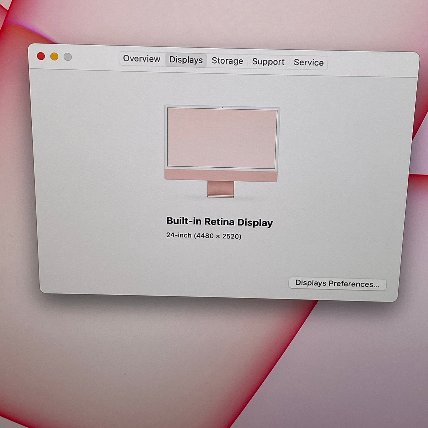 2021 Apple iMac 24" M1 3.2GHz 8GB RAM 256GB SSD Silver A2439 No Power Cord