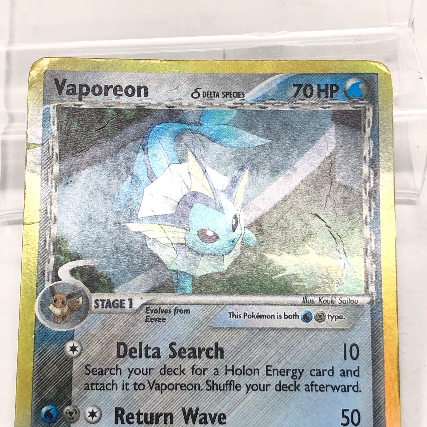 Pokémon TCG EX Delta Species Vaporeon 18/113 Holo English