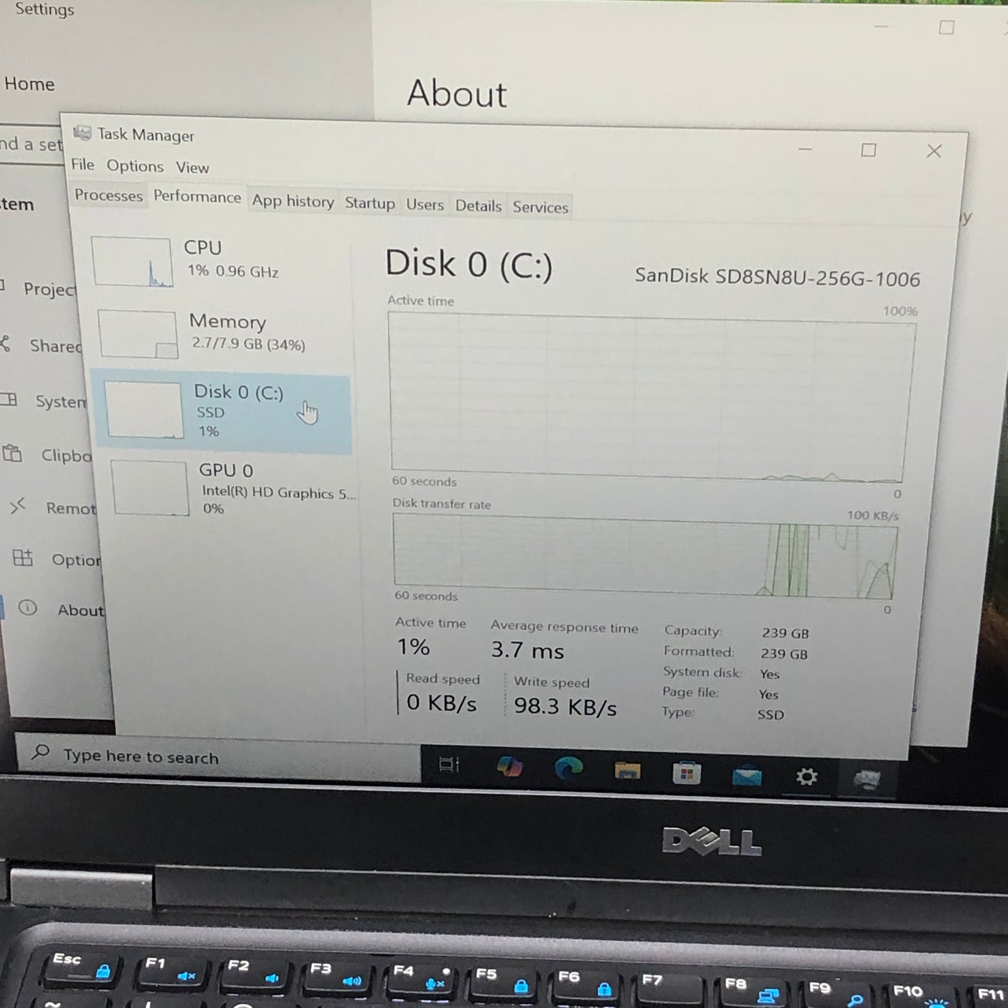 Dell Latitude 5490 P72G 14" i5-6300HQ 2.3GHz 8GB RAM 256GB SSD