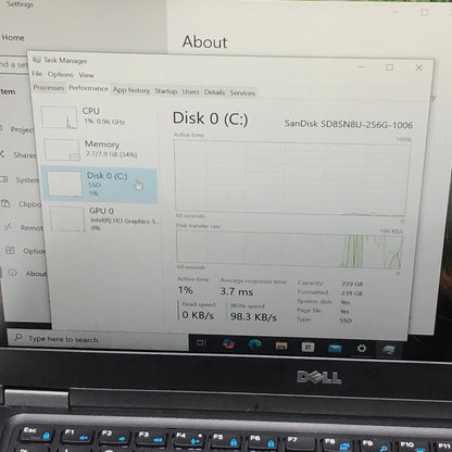 Dell Latitude 5490 P72G 14" i5-6300HQ 2.3GHz 8GB RAM 256GB SSD