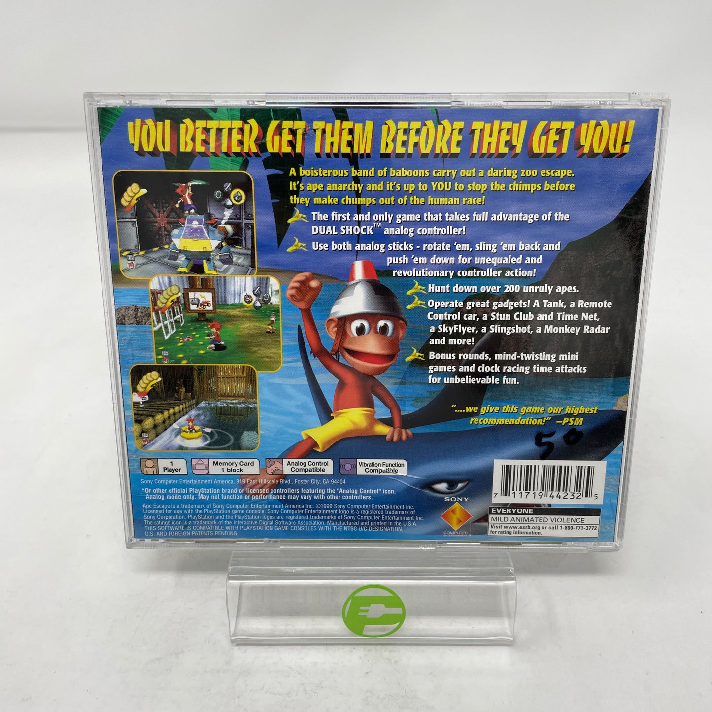 Ape Escape (Sony PlayStation 1 PS1, 1999)