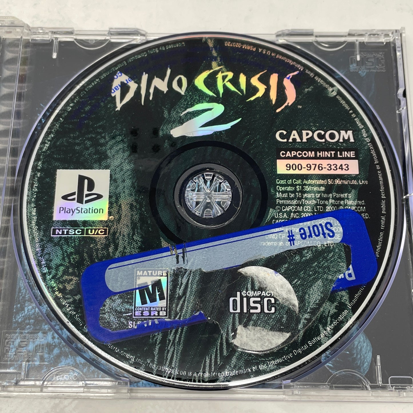 Dino Crisis 2 (Sony PlayStation 1 PS1, 2000)