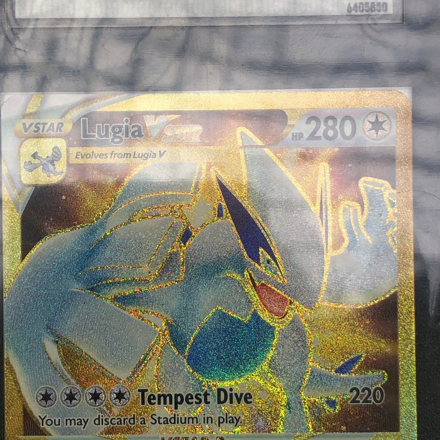 Pokémon TCG Sword & Shield-Silver Tempest Lugia VStar 211/195  English SGC 10