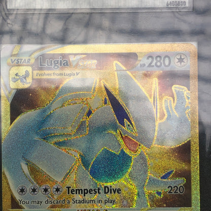 Pokémon TCG Sword & Shield-Silver Tempest Lugia VStar 211/195  English SGC 10