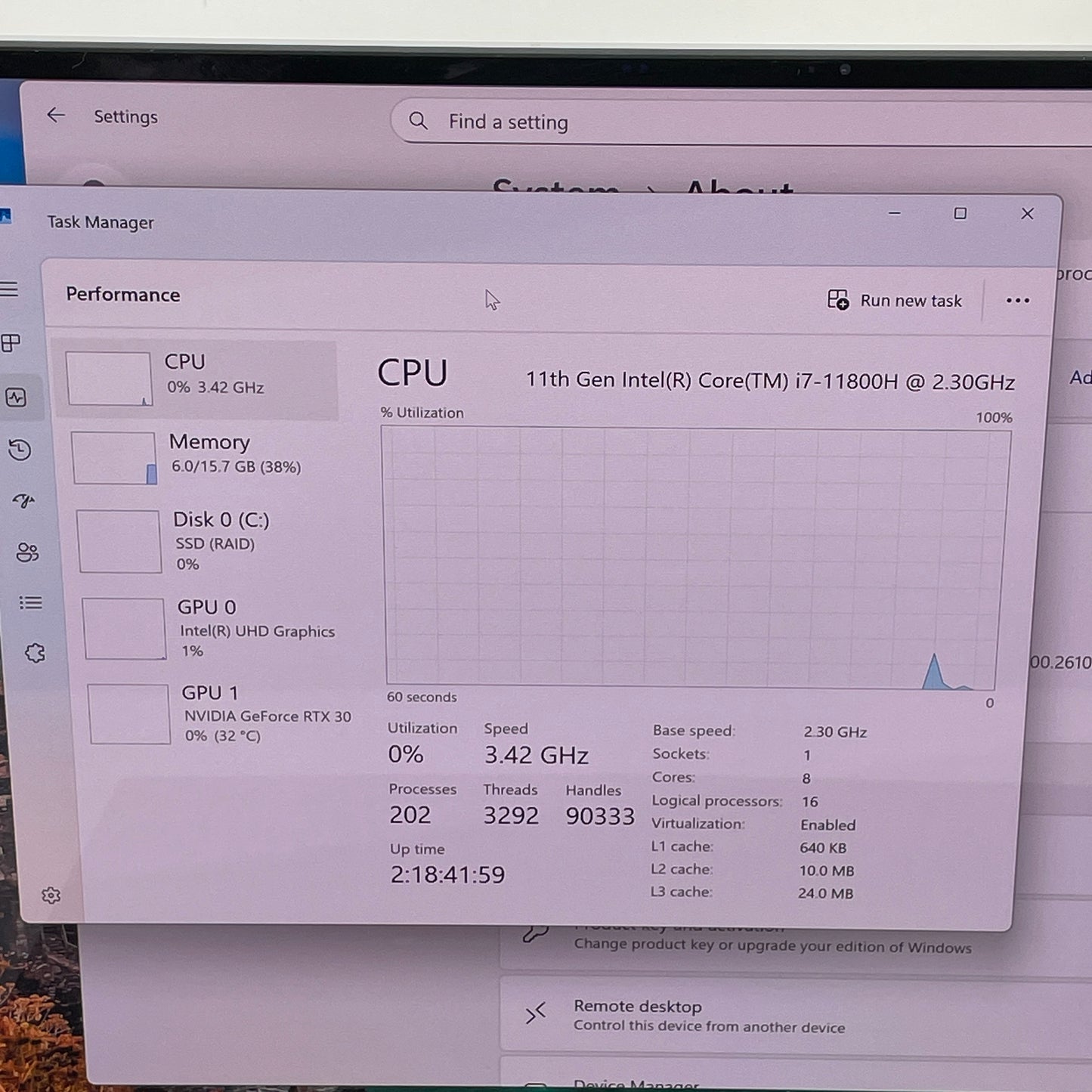 Dell XPS 15 9510 P91F002 15.6" i7-11800H 2.3GHz 16GB RAM 512GB SSD