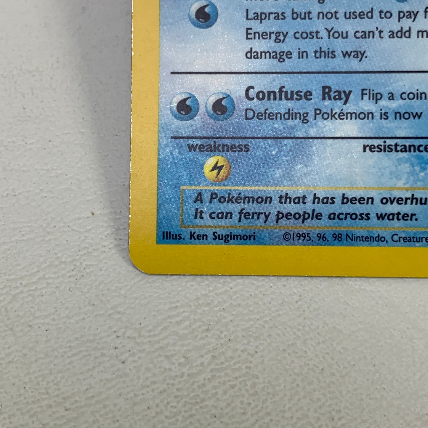 Pokémon TCG Fossil Lapras 10/62 Holo English