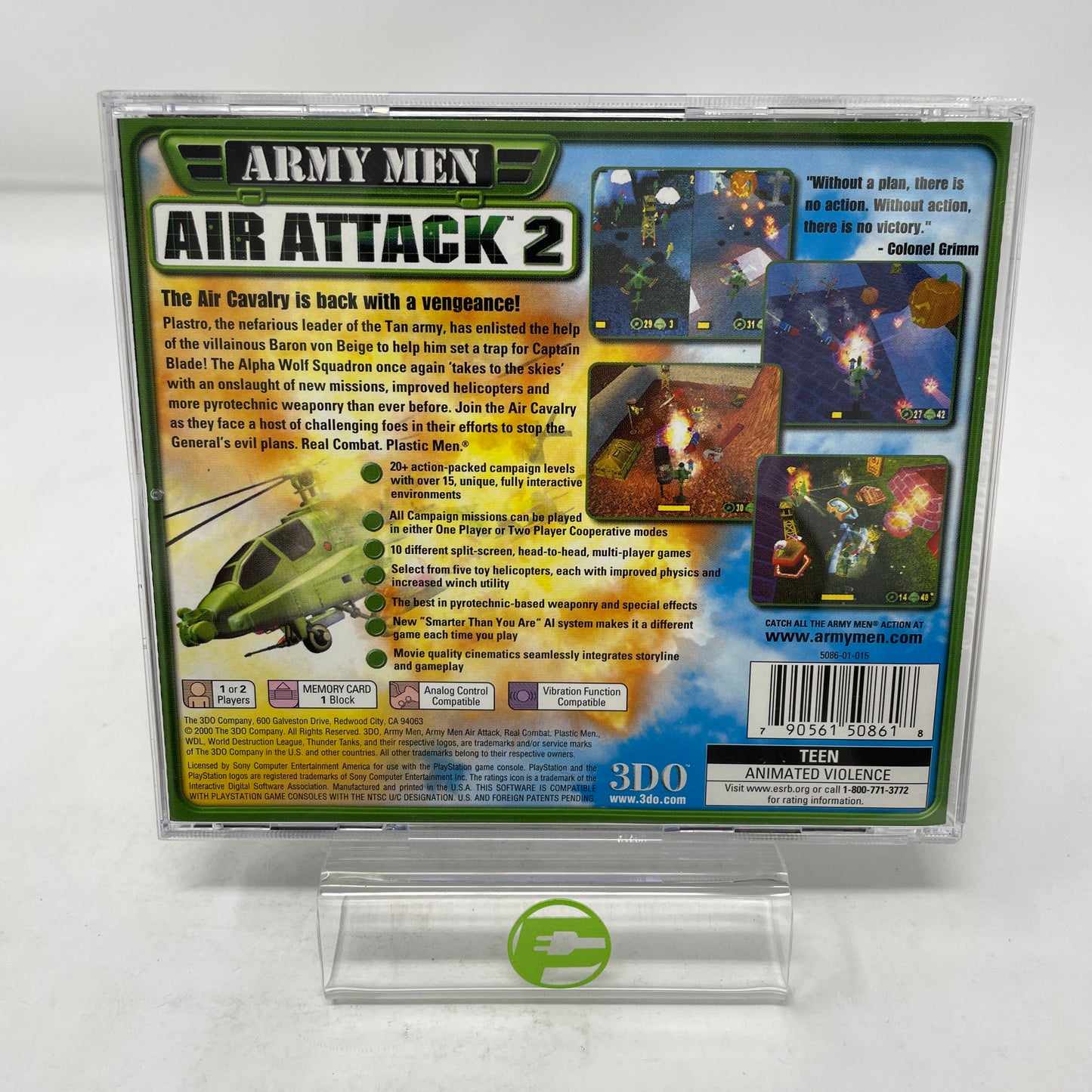Army Men Air Attack 2 (Sony PlayStation 1 PS1, 2000)