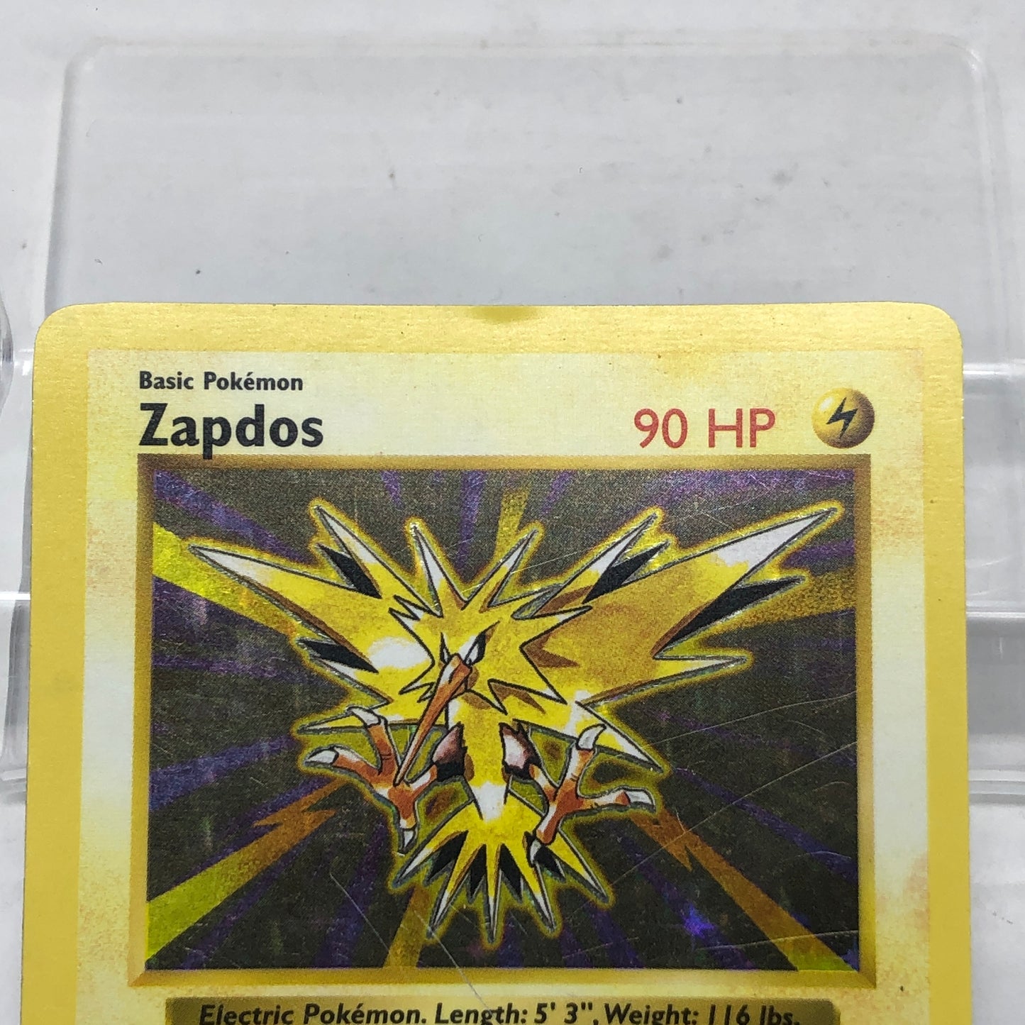 Pokémon TCG Base Set Zapdos (Shadowless) 30/102 Holo English
