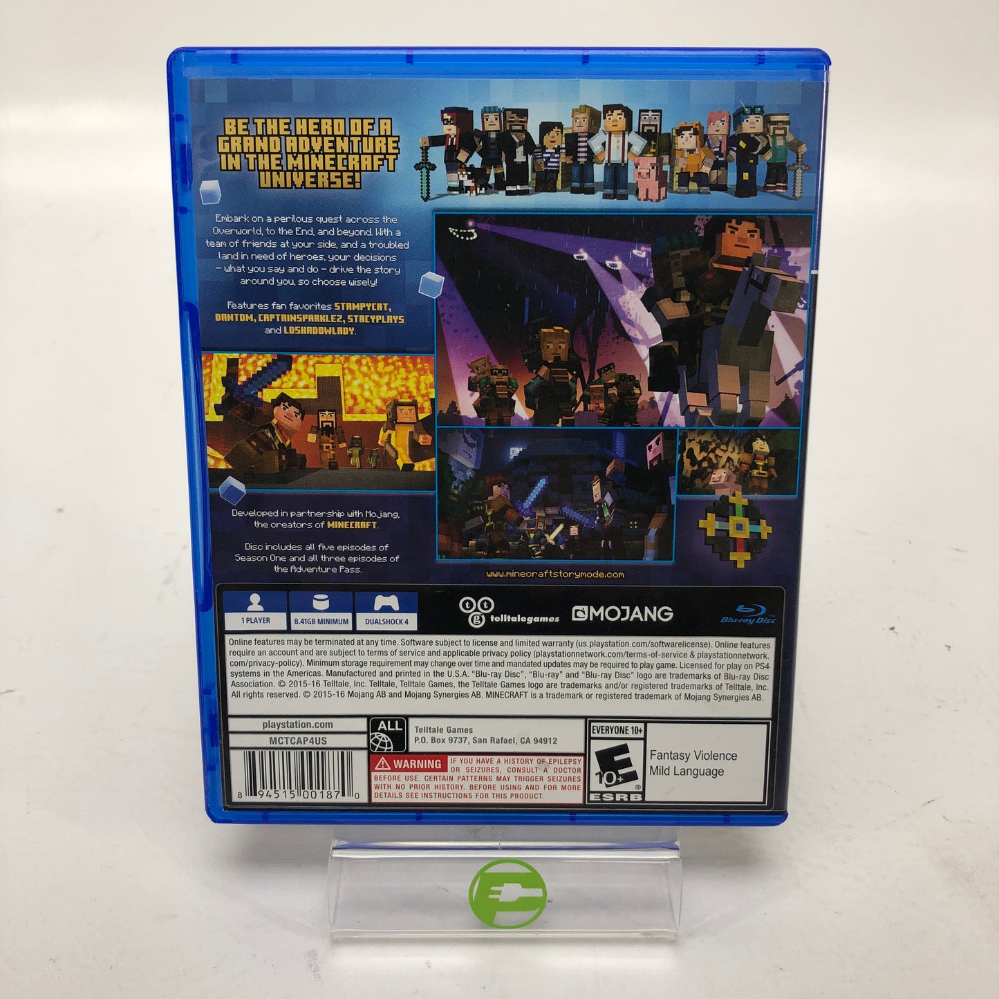 Minecraft: Story Mode Complete Adventure (Sony PlayStation 4 PS4, 2016)