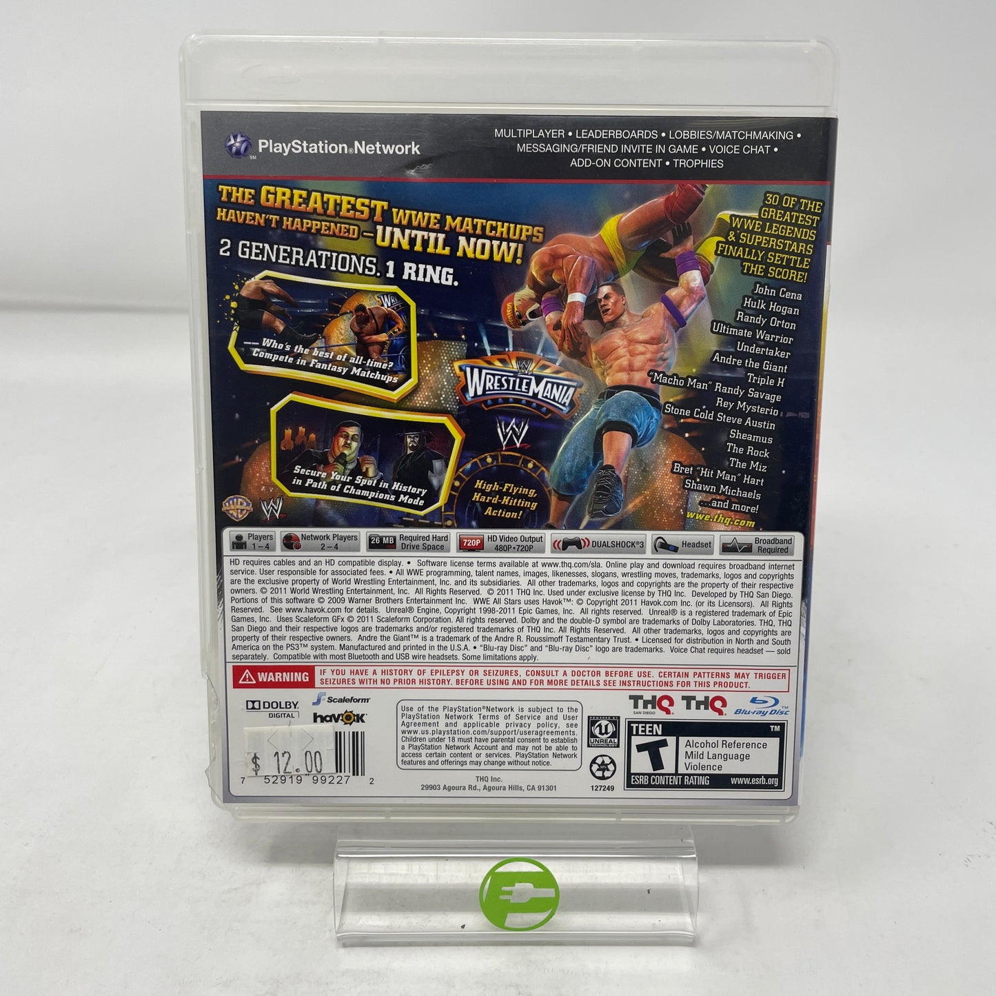 WWE All Stars (Sony PlayStation 3 PS3, 2011)