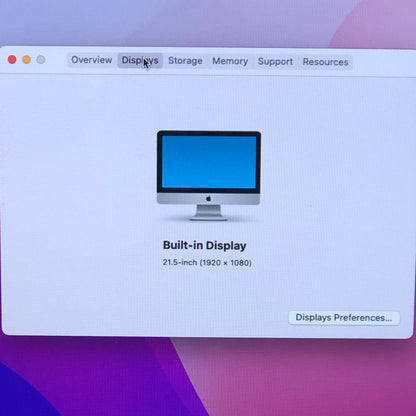 2017 Apple iMac 21.5" i5 2.3GHz 8GB RAM 1TB SSD Silver A1418