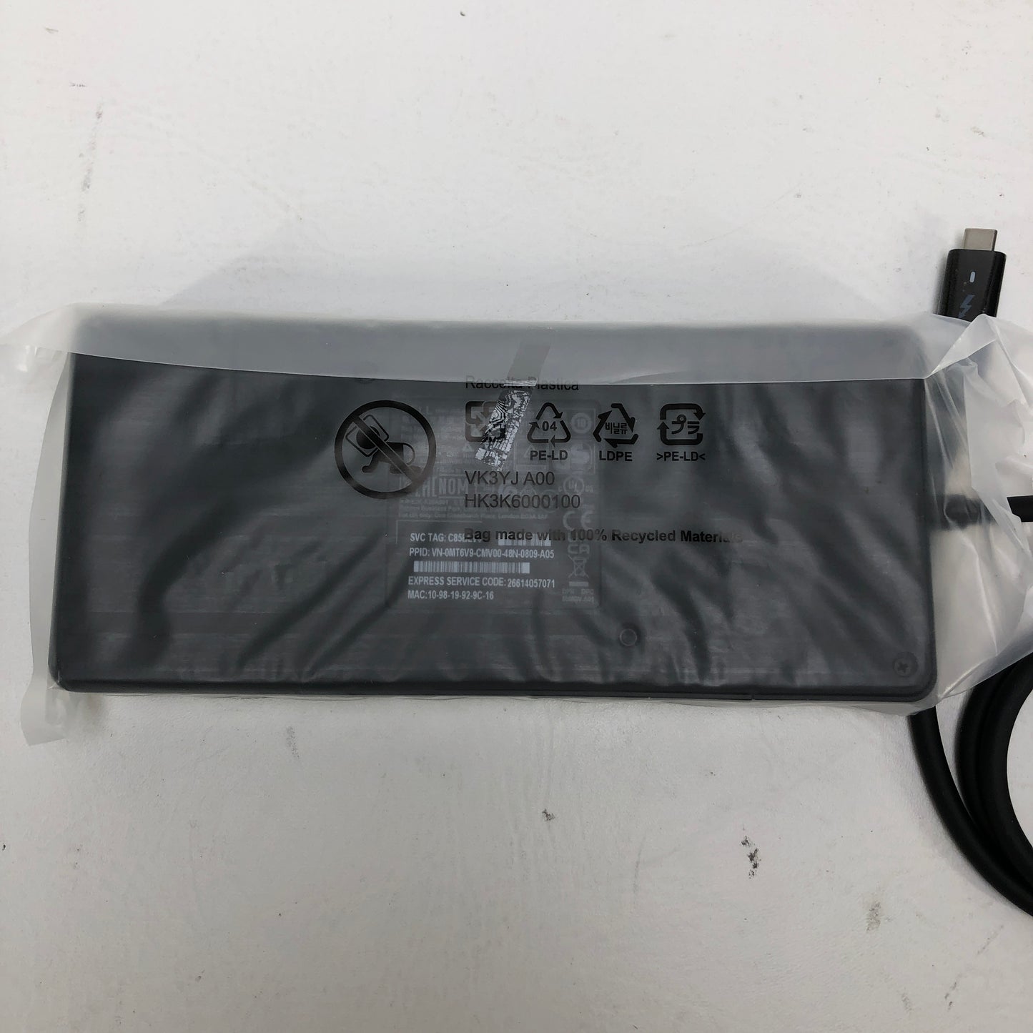 New Dell WD22TB4 Thunderbolt Docking Station Docking Station K20A001