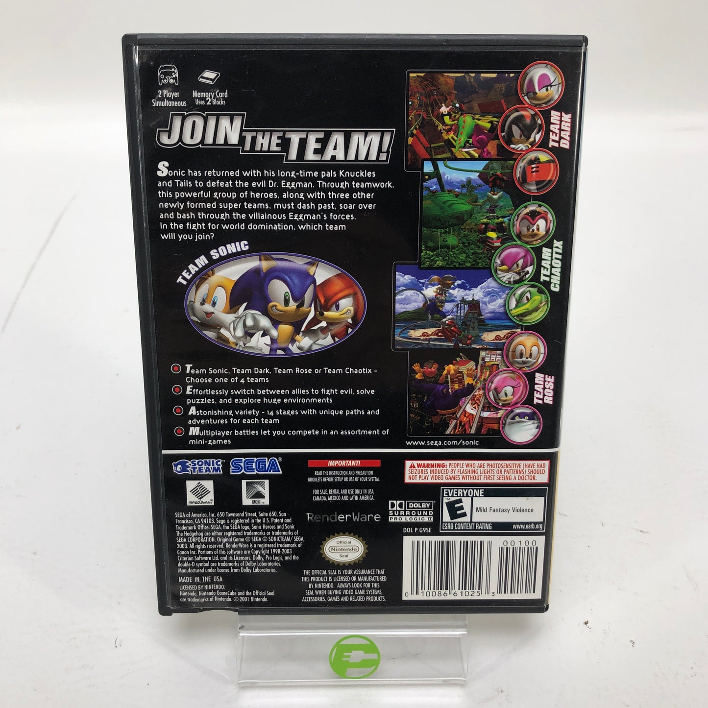 Sonic Heroes (Nintendo GameCube, 2004)