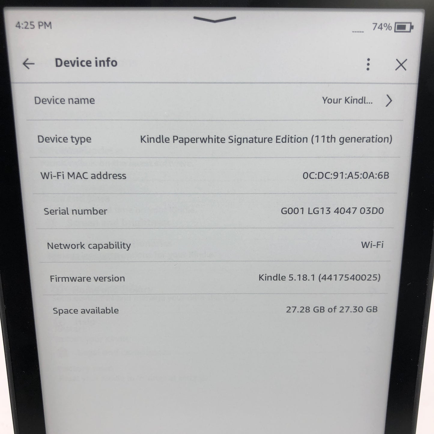 Amazon Kindle Paperwhite Signature Edition (11th Gen) M2L4EK 32GB | WIFI ONLY |