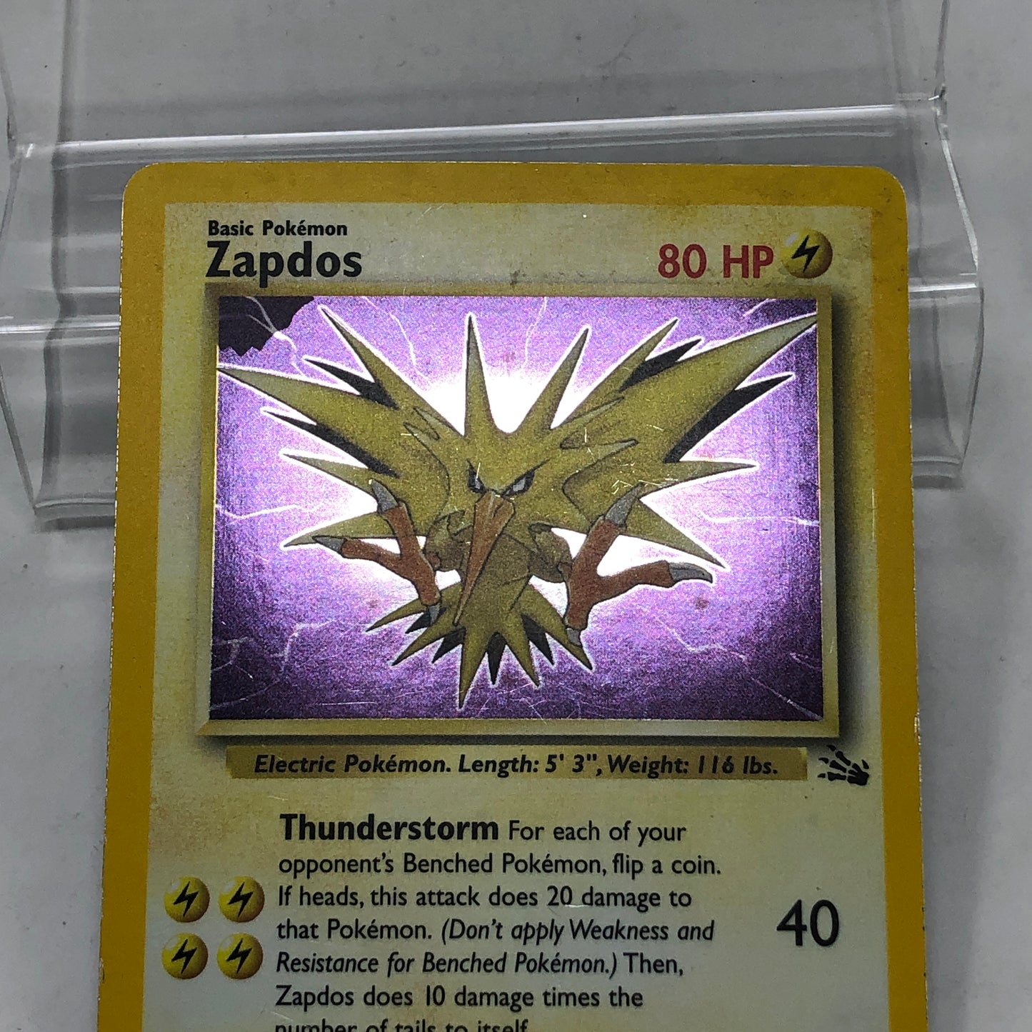 Pokémon TCG Fossil Zapdos 15 English