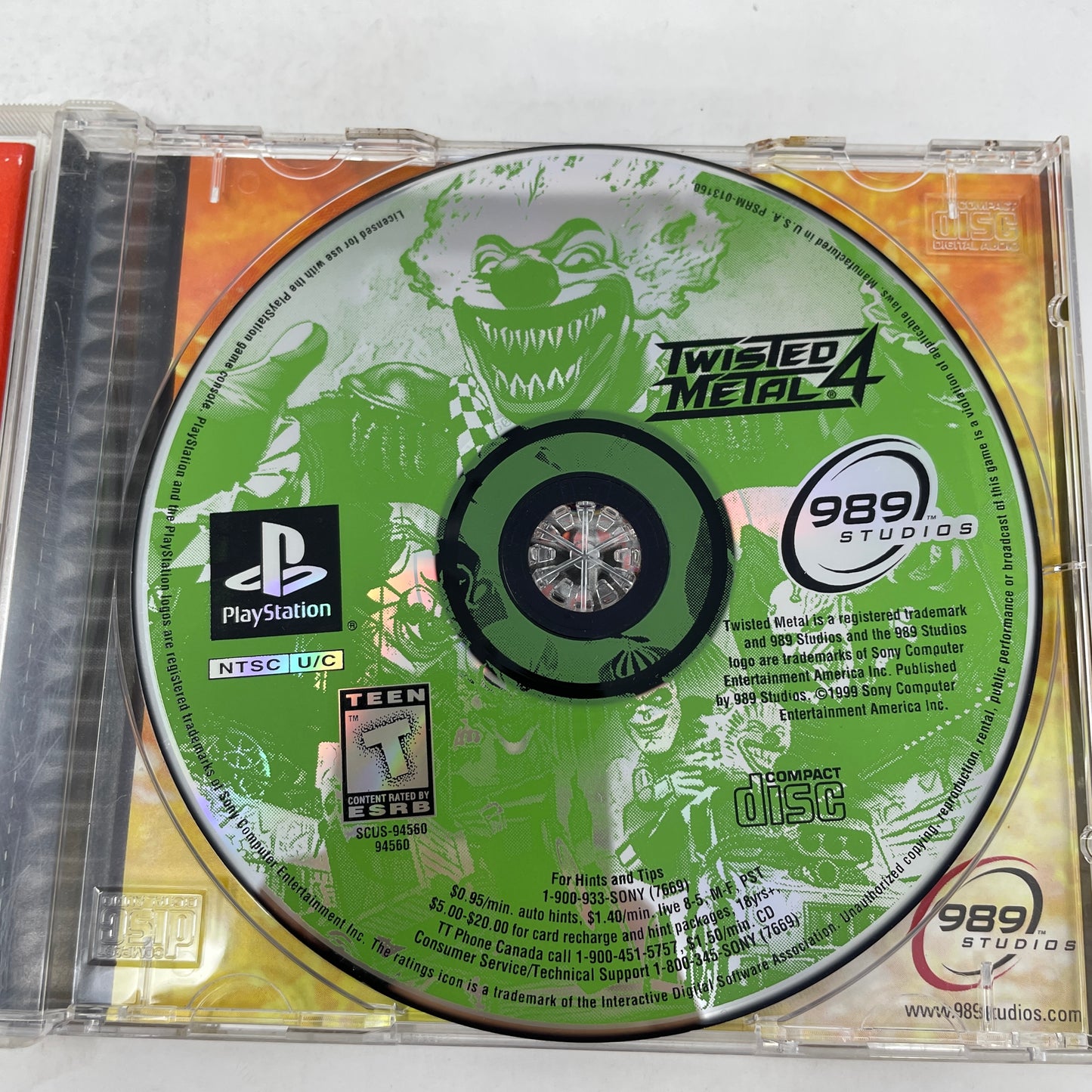 Twisted Metal 4 (Sony PlayStation 1 PS1, 1999)