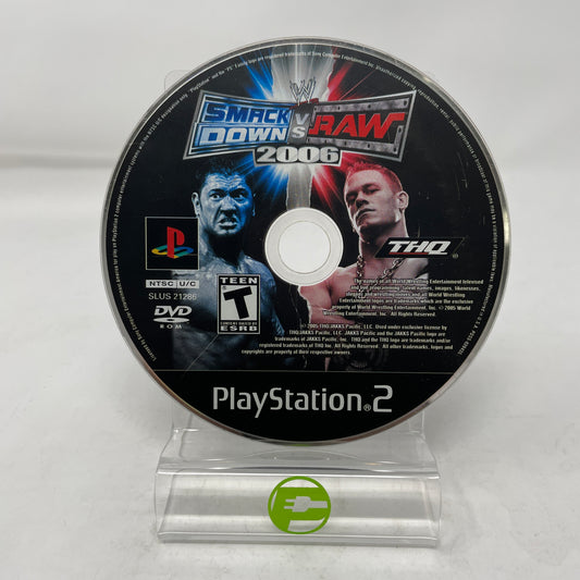 WWE Smackdown vs. Raw 2006 (Sony PlayStation 2 PS2, 2005) Disc Only