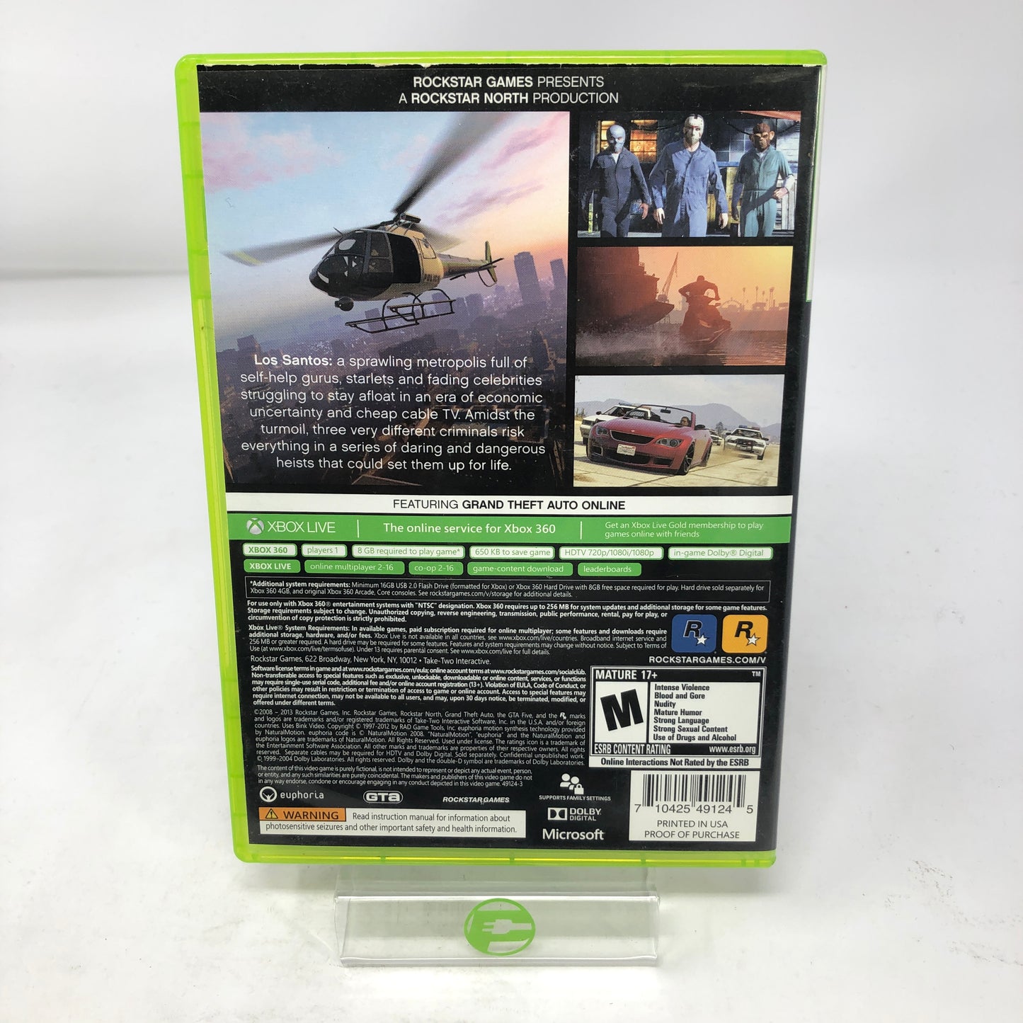 Grand Theft Auto V (Microsoft Xbox 360, 2013)