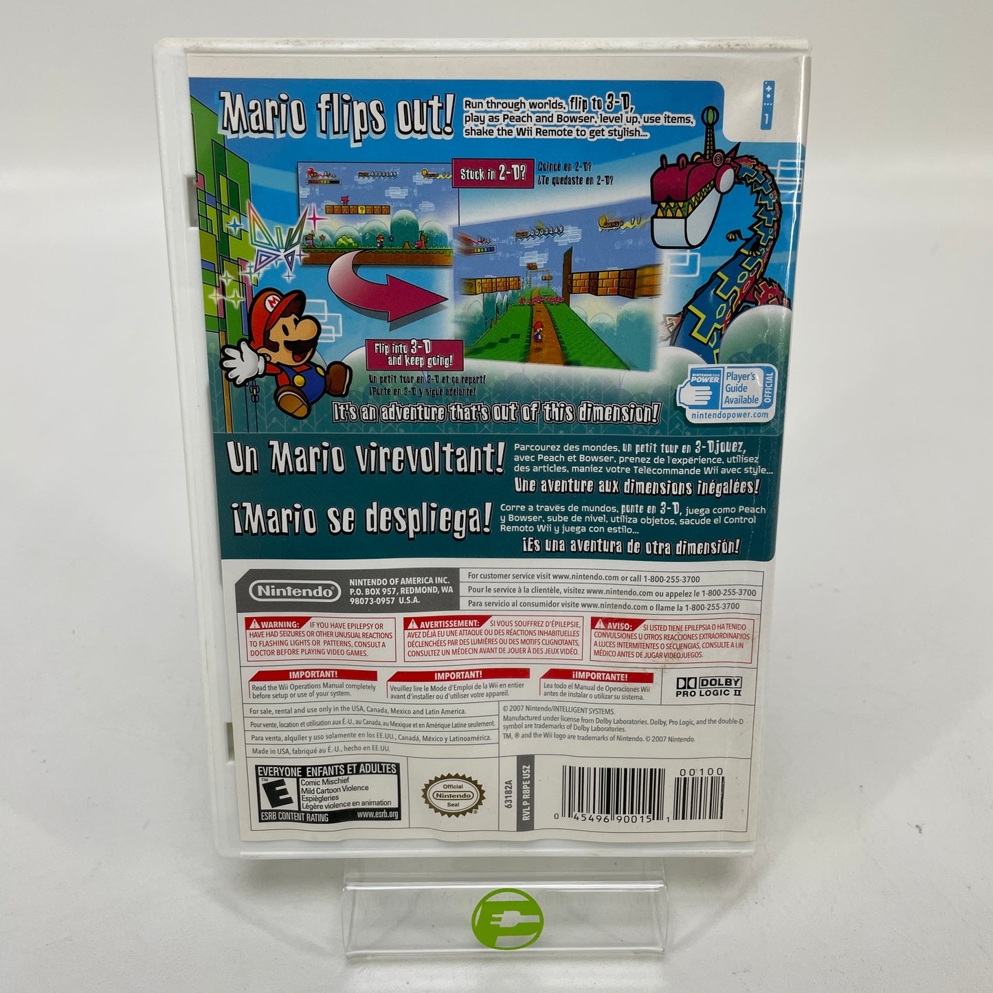 Super Paper Mario (Nintendo Wii, 2007) READ