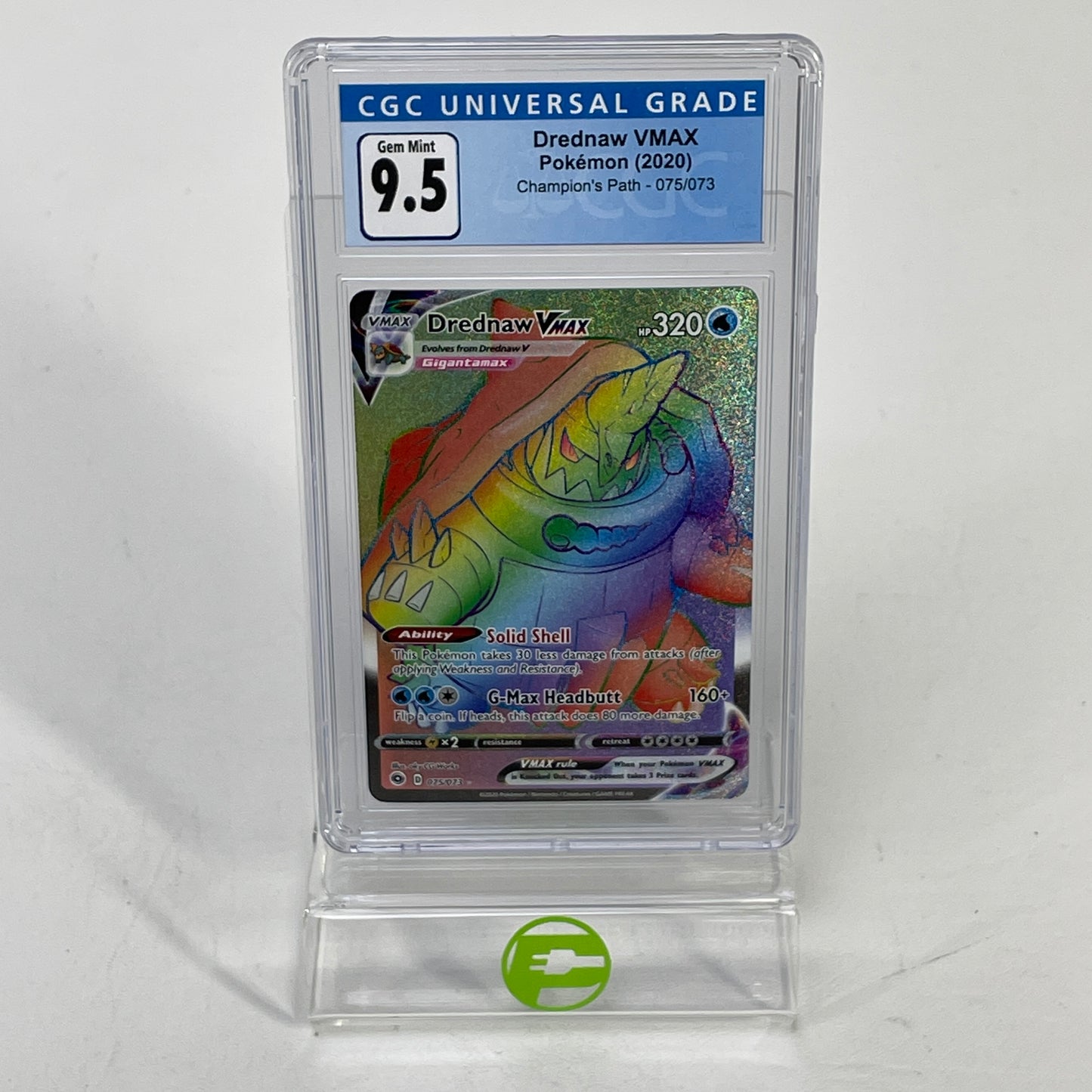 Graded 9.5 Pokémon TCG Champions Path Drednaw VMAX 075/073 English