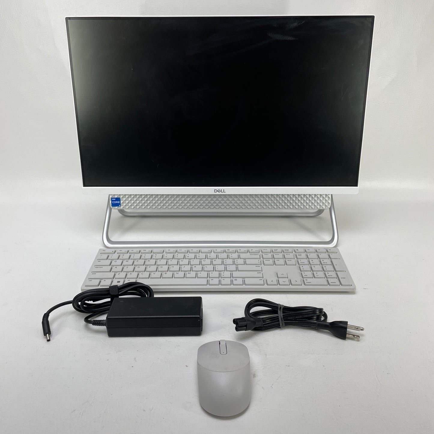 Small Crack Dell Inspiron 5400 24" AIO i5-1135G7 8GB RAM 512GB NVMe w/Power Cord