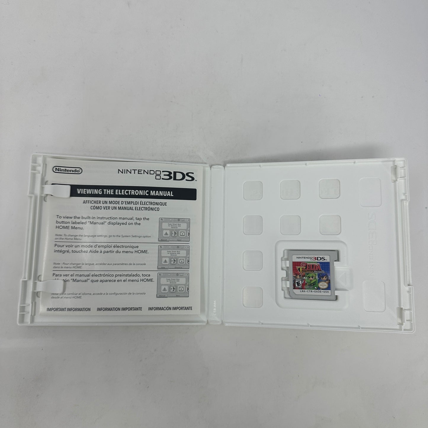 Zelda Tri Force Heroes (Nintendo 3DS, 2015)