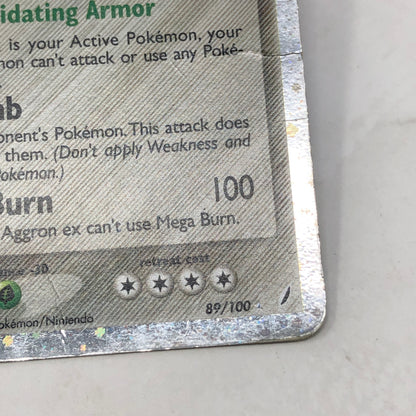 Pokémon TCG EX Crystal Guardians Aggron EX 89/100 Holo English