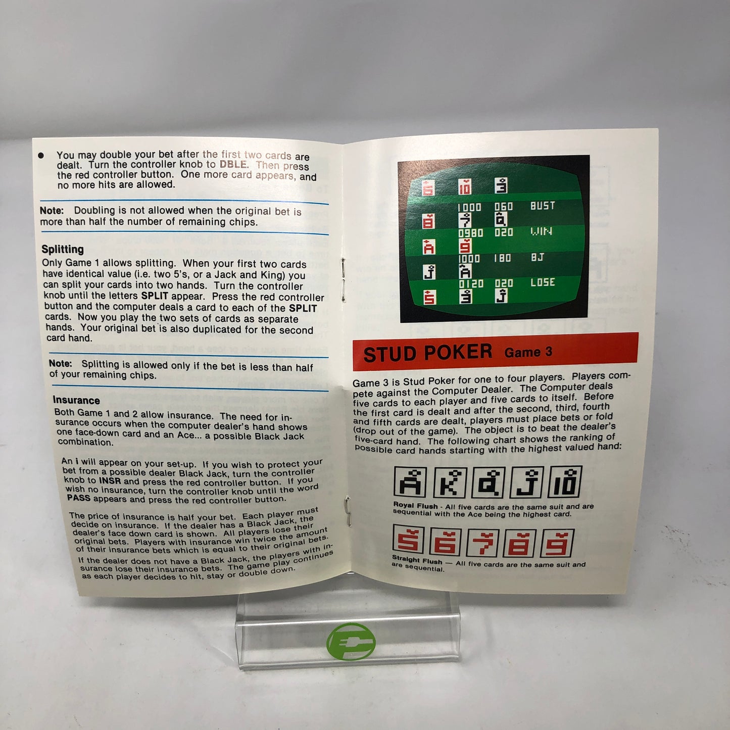 Casino (Atari 2600, 1977)