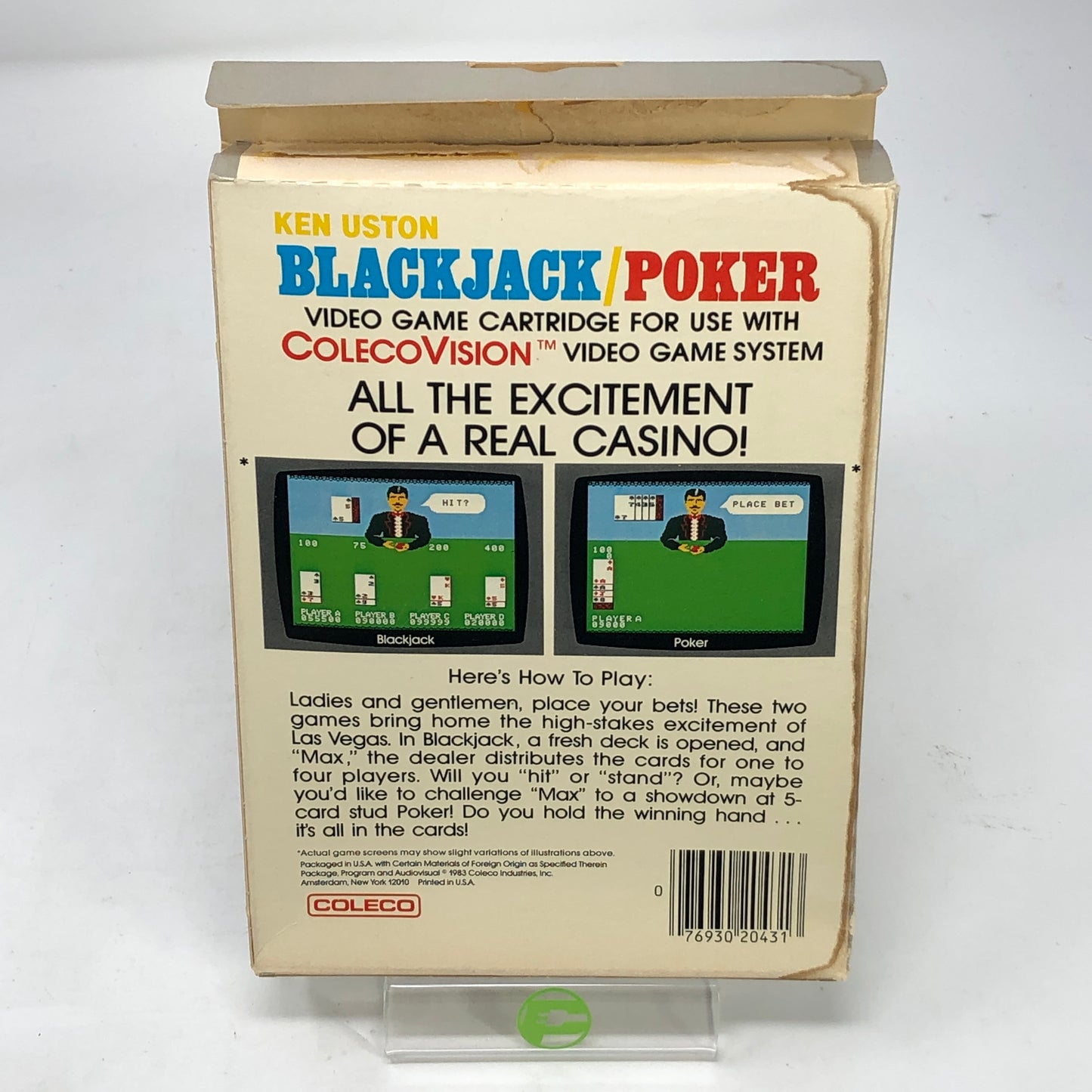 Ken Uston Blackjack-Poker (Coleco Vision, 1981)