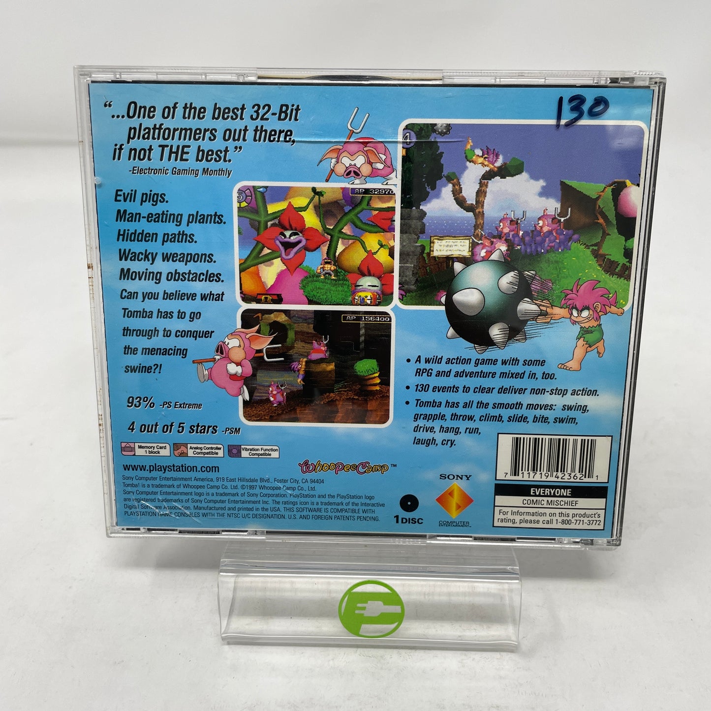 Tomba (Sony PlayStation 1 PS1, 1998)