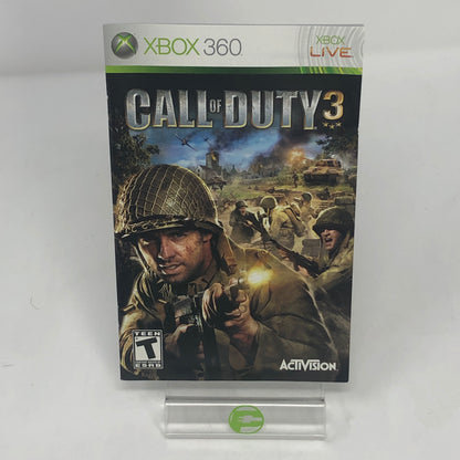 Call of Duty 3 [Platinum Hits] (Microsoft Xbox 360, 2008)