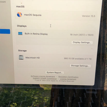 Broken 2019 Apple MacBook Pro 16" i9 2.3GHz 16GB RAM 1TB SSD A2141- Bad Fan