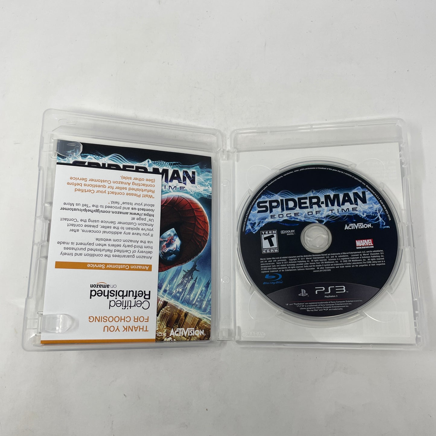 Spiderman: Edge of Time (Sony PlayStation 3 PS3, 2011)