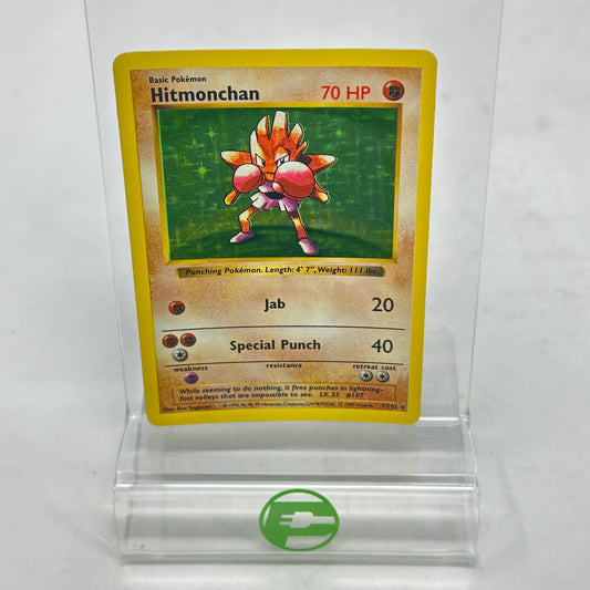 Pokémon TCG Base Set Hitmonchan 7/102 Holo English