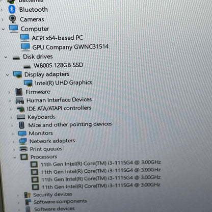 Gateway Ultra Slim GWNC31514-BK 15.6" i3-1115G4 3.0GHz 4GB RAM 128GB SSD