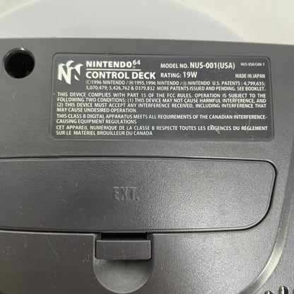 Nintendo 64 N64 Video Game Console NUS-001 Black