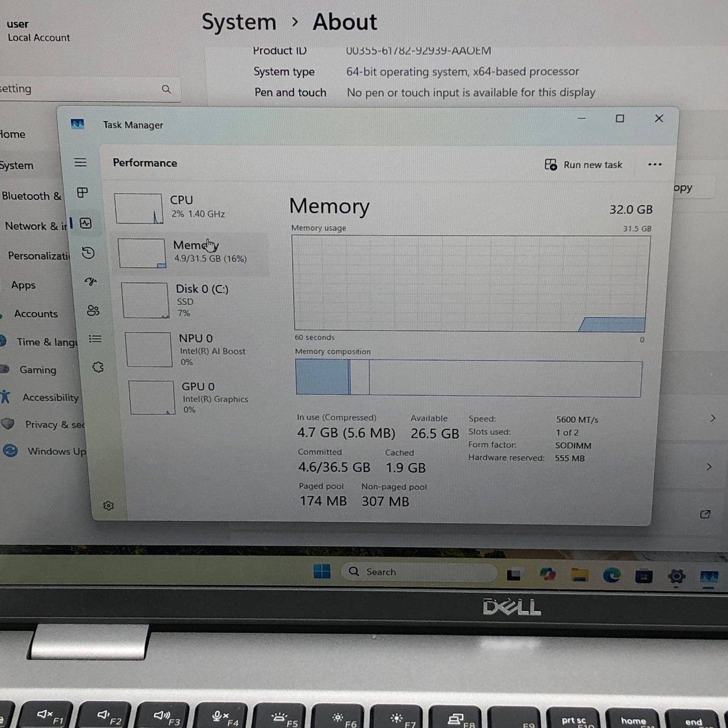 Dell Latitude 5550 15.6" Ultra 5 135U 1.6GHz 32GB RAM 512GB SSD