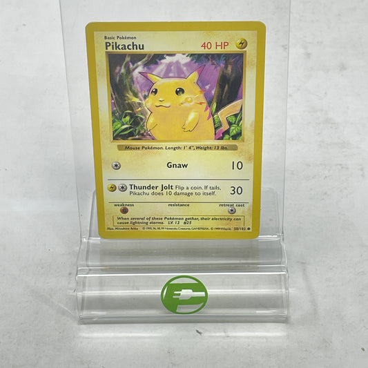 Pokémon TCG Base Set Pikachu (Yellow Cheeks) (Shadowless) 58/102 Regular English