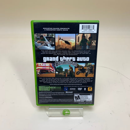 Grand Theft Auto San Andreas: Second Edition (Microsoft Xbox, 2005)