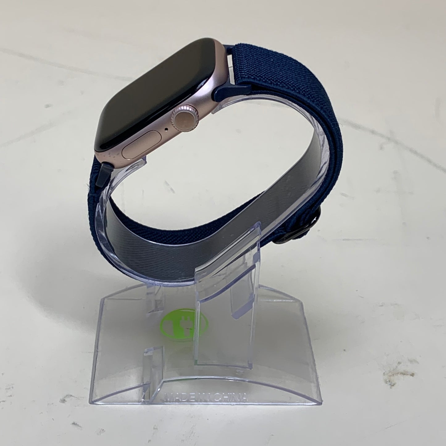 GPS Only Apple Watch Series 10 42MM Rose Gold Aluminum Blue Sport Loop A3001