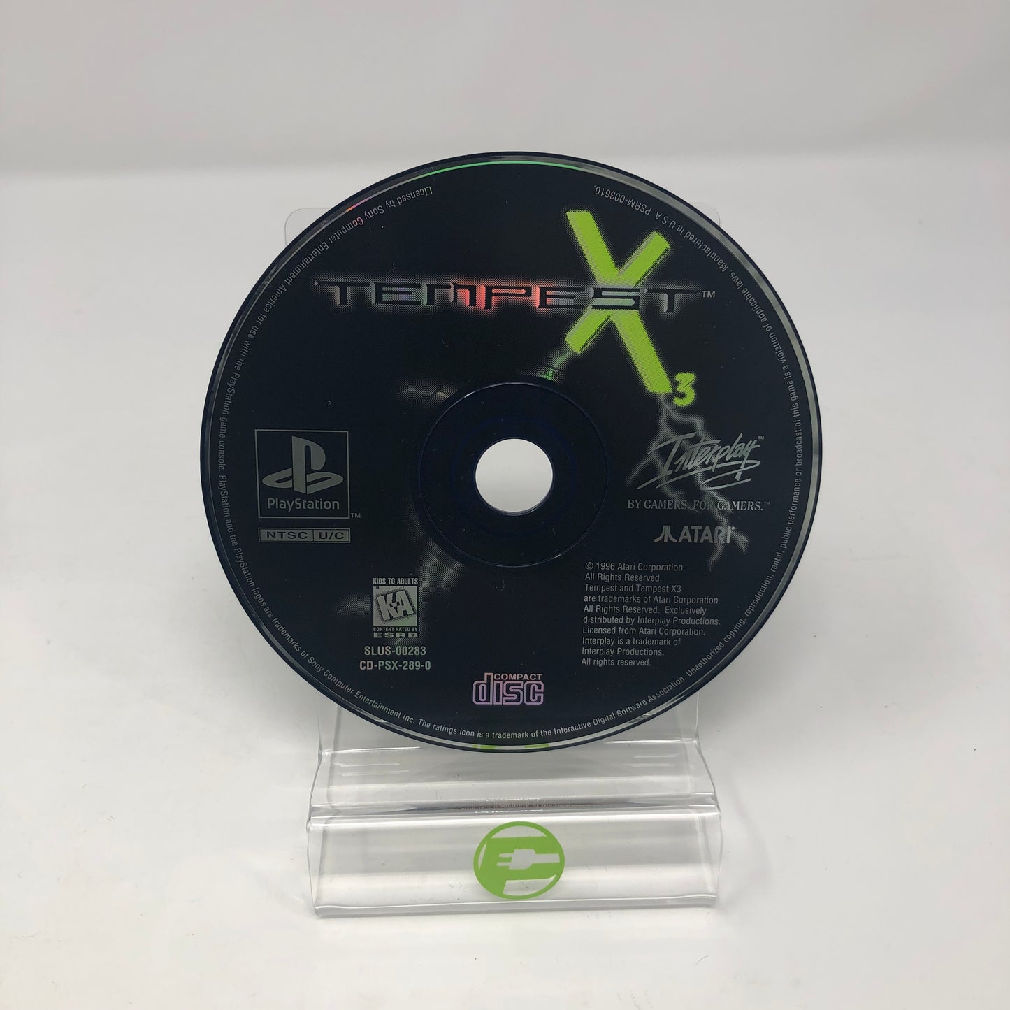 Tempest X3 An Inter-Galactic Battle Zone  (Sony PlayStation 1 PS1,  1996)