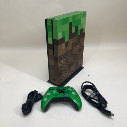 Microsoft Xbox One S 1TB Console Gaming System Minecraft Special Edition 1681