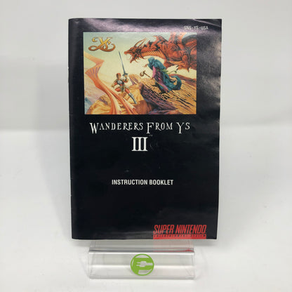 Ys III Wanderers from Ys (Super Nintendo SNES, 1991)