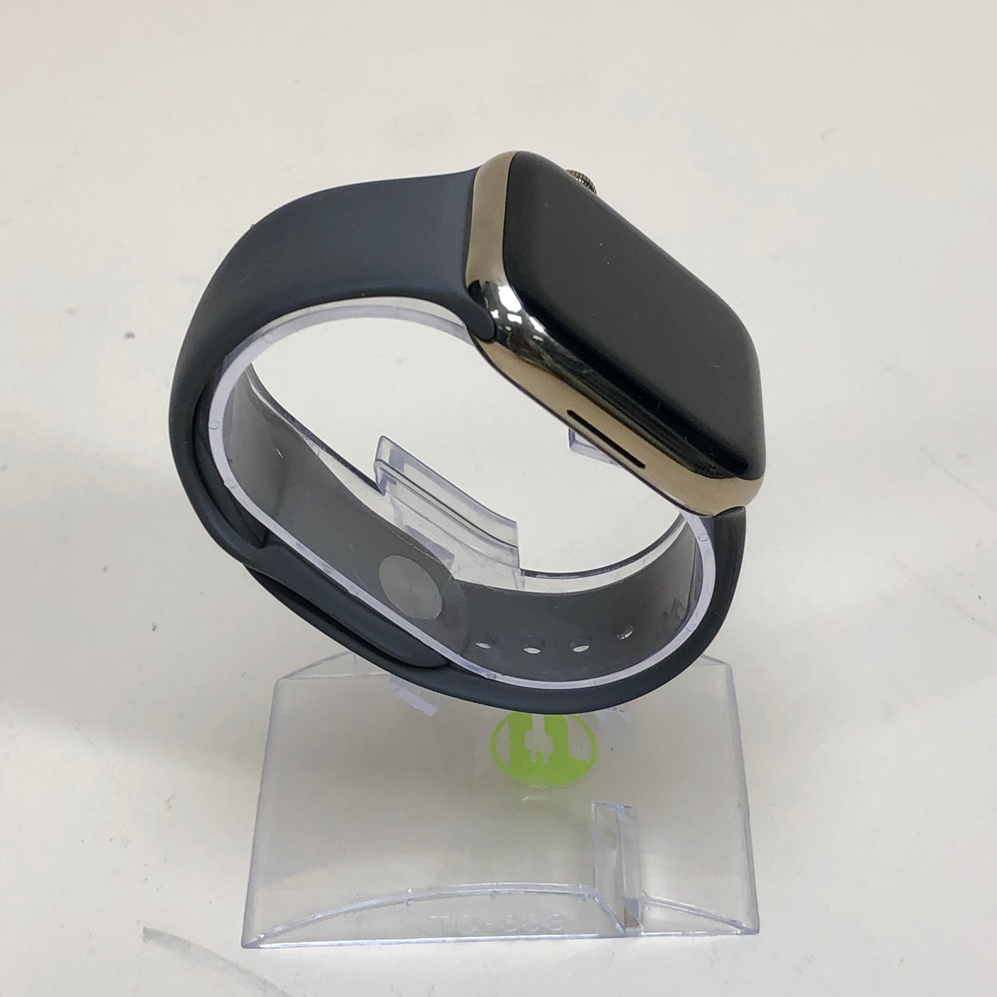 GPS Only Apple Watch Series 9 45MM Gold Stainless Steel Black Sport Band A2984