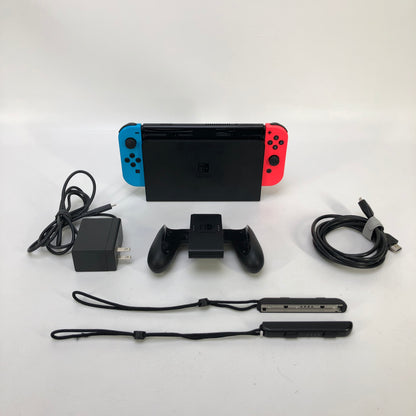 Nintendo Switch OLED Console Gaming System HEG-001 Red/Blue
