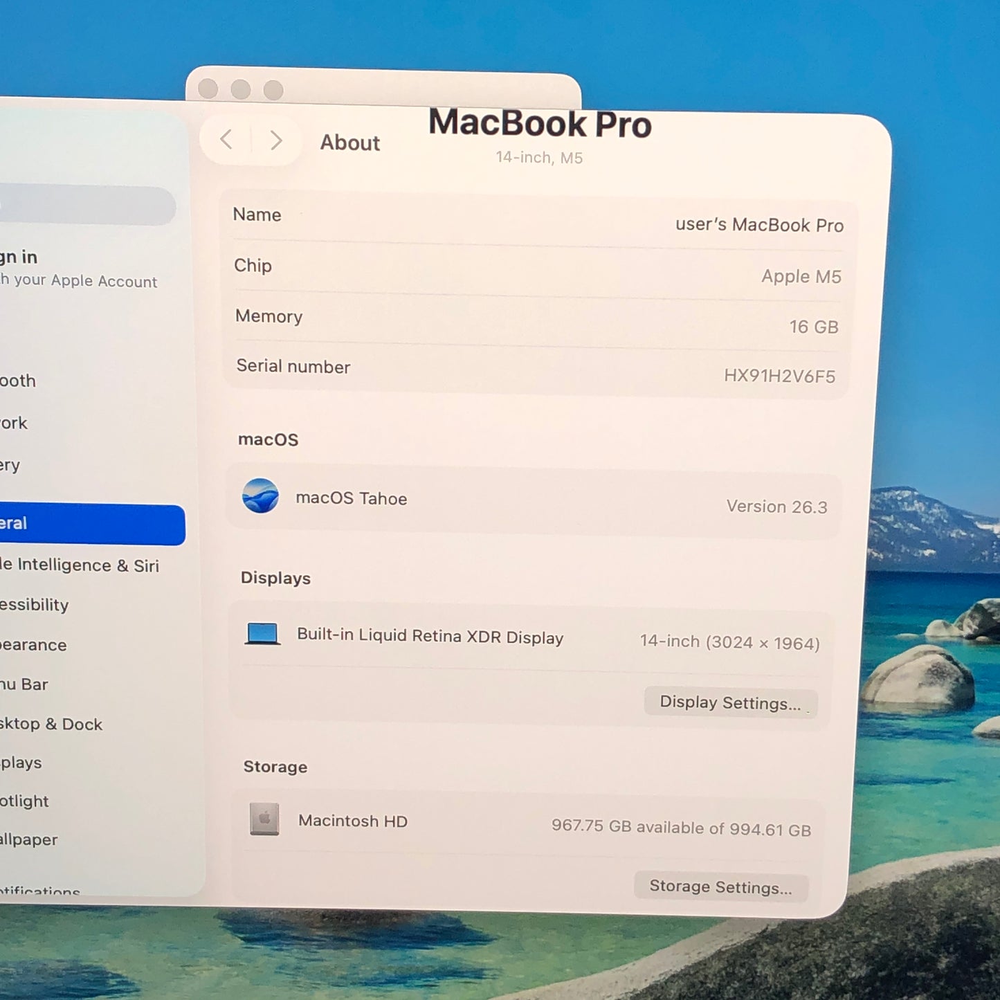 2025 Apple MacBook Pro 14" M5 10C GPU 4.6GHz 16GB RAM 1TB SSD MDE14LL/A