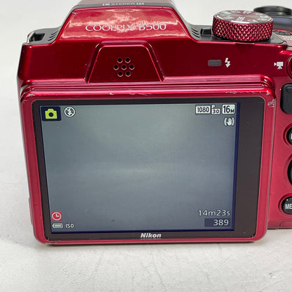 Nikon COOLPIX B500 16.0MP Red Compact Digital Camera