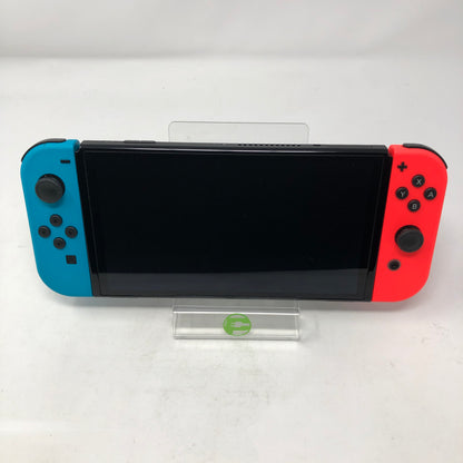 Nintendo Switch OLED Console Gaming System HEG-001 Red/Blue
