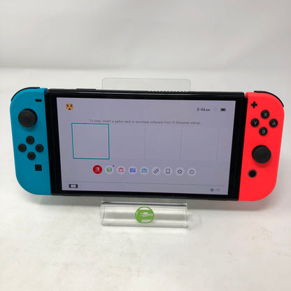 Nintendo Switch OLED Console Gaming System HEG-001 Red/Blue
